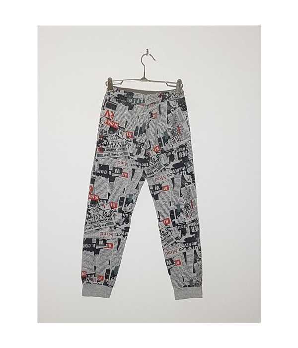 Pantaloni de trening pentru baieti model cu imprimeu Little Kids