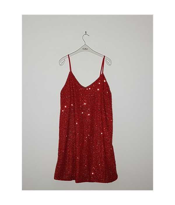 Rochita dama accesorizata cu paiete SHEIN