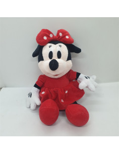 Minnie de plus muzicala cu rochita rosie 25 cm