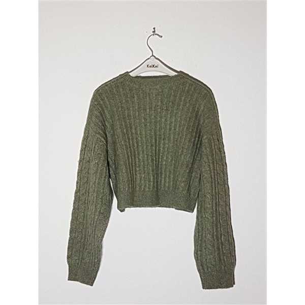Pulover tricotat pentru copii model scurt in talie NEW LOOK