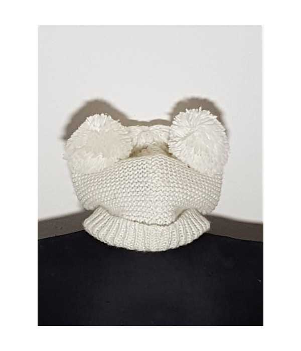 Caciula tricotata pentru copii model cap de urs