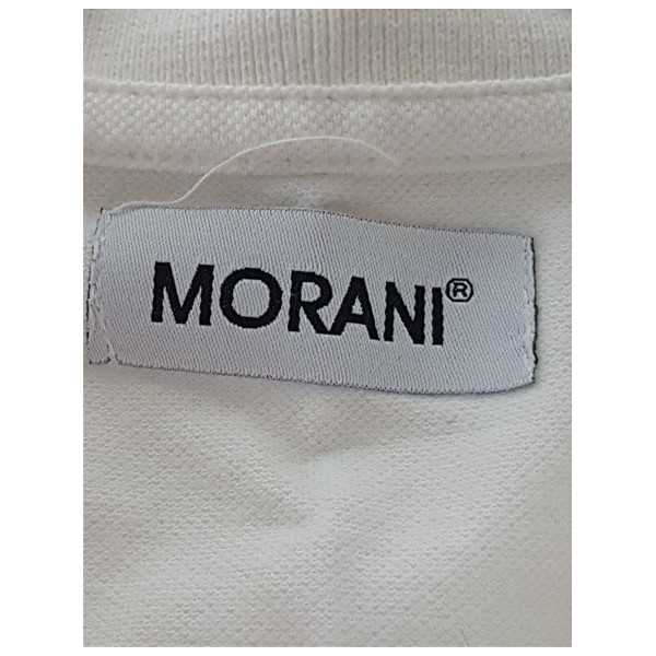 Tricou alb pentru fetite model cu nasturi la piept MORANI