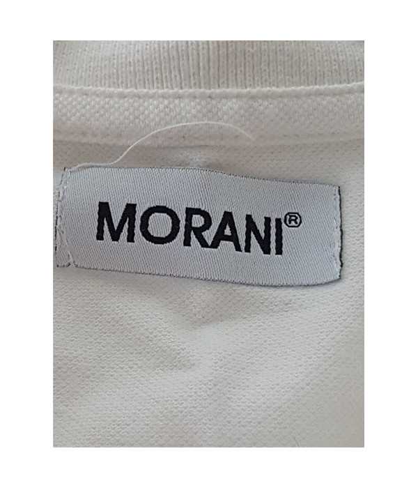 Tricou alb pentru fetite model cu nasturi la piept MORANI