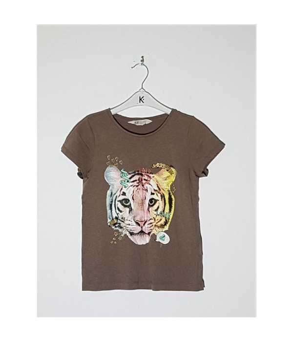 Tricou pentru copii cu imprimeu cap de leu H&M