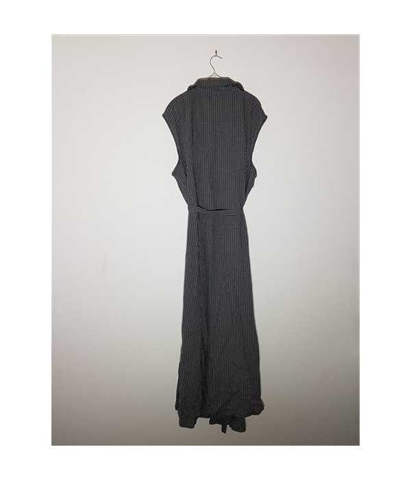 Rochie lunga racoroasa cu model in carouri Ulla Popleen