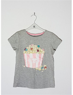 Tricou pentru fetite cu imprimeu Popcorn TEX