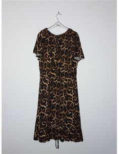 Rochita dama racoroasa model cu imprimeu leopard 2