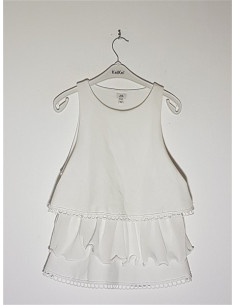 Bluzita dama fara maneci model cu volanase RIVER ISLAND