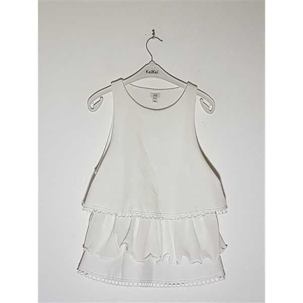 Bluzita dama fara maneci model cu volanase RIVER ISLAND