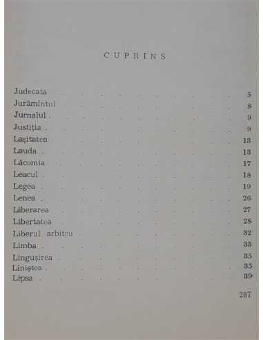 Un dictionar al intelepciunii vol 3, Theofil Simenschy