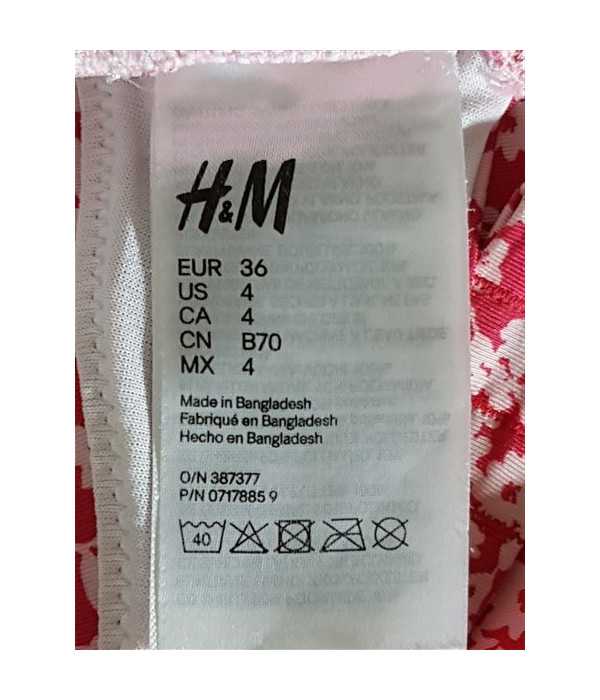 Sutien de baie cu motive florale H&M