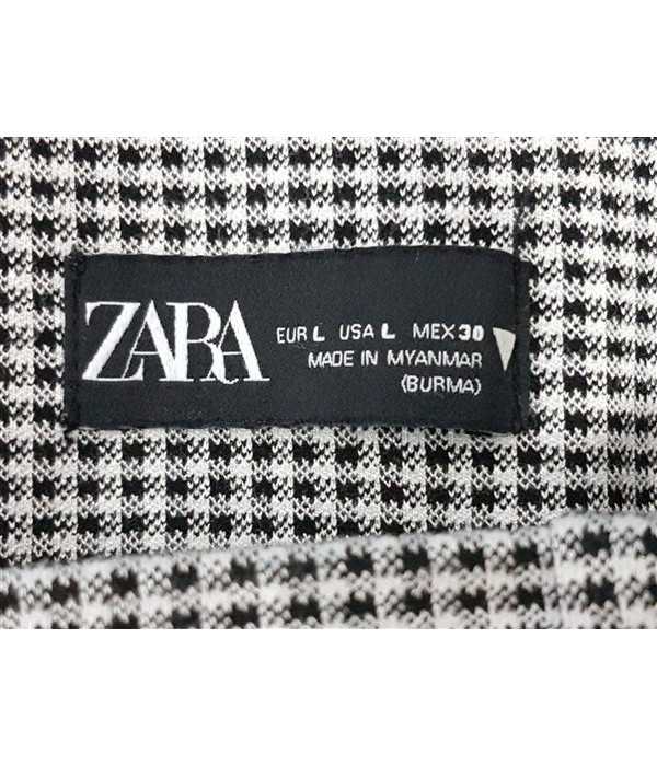 Pantaloni dama cu model pepit Zara