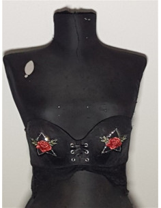 Sutien dama pentru plaja model cu imprimeu floral