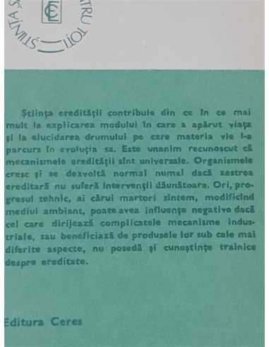 Ce stim despre ereditate Petre Diaconu