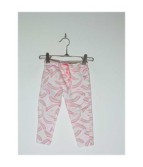 Pantaloni de pijama pentru copii model cu imprimeu curcubeu