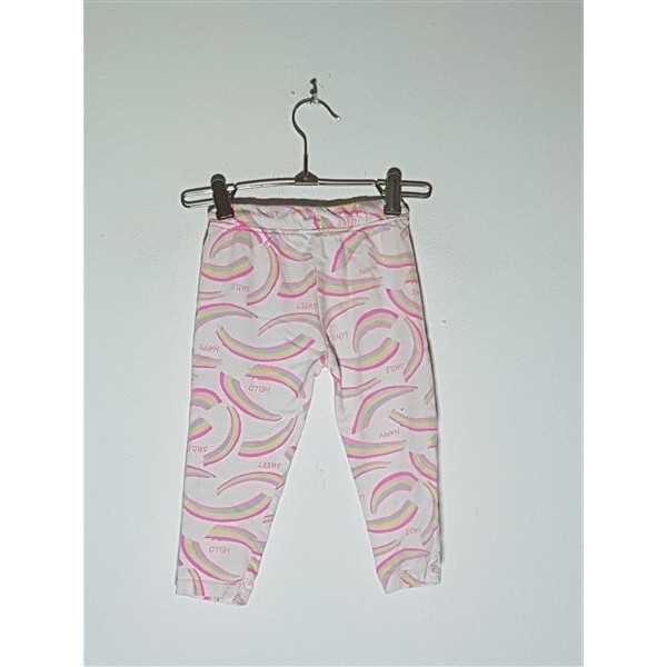 Pantaloni de pijama pentru copii model cu imprimeu curcubeu