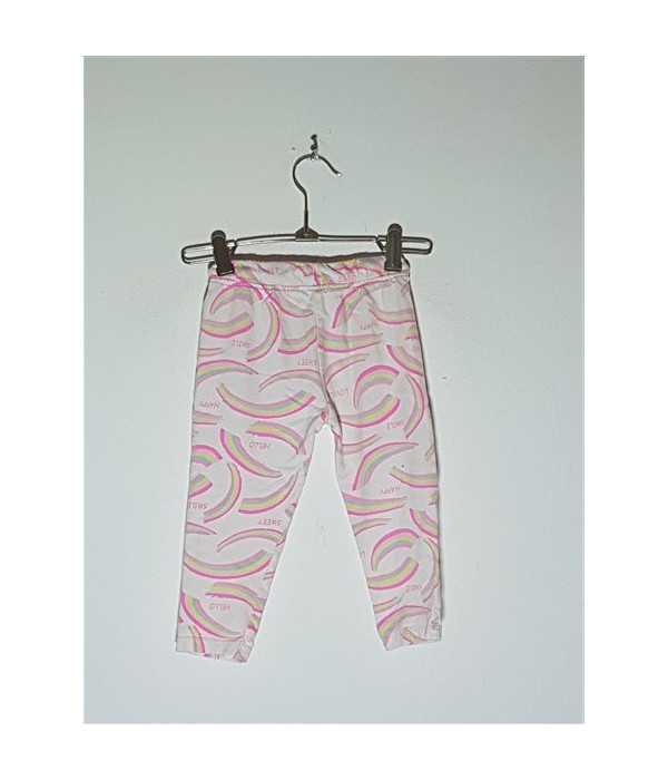 Pantaloni de pijama pentru copii model cu imprimeu curcubeu