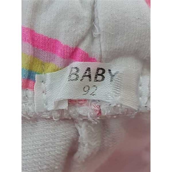 Pantaloni de pijama pentru copii model cu imprimeu curcubeu