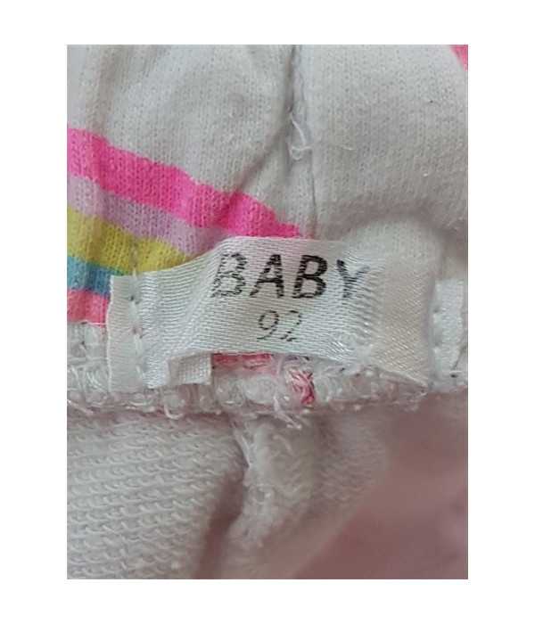 Pantaloni de pijama pentru copii model cu imprimeu curcubeu