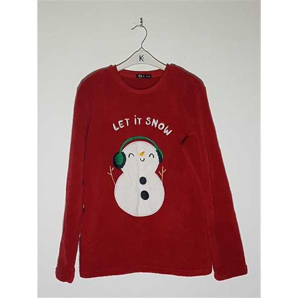 Pijama pufoasa pentru copii cu imprimeu de iarna TEX
