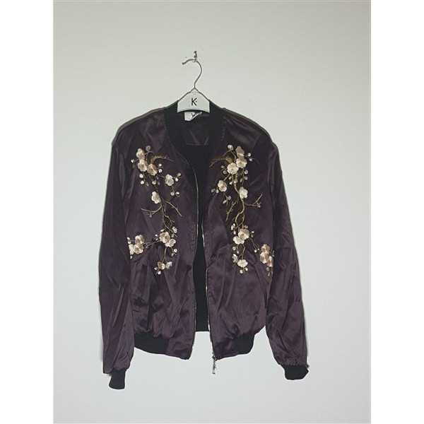 Jacheta dama subtire cu print floral Dobleyoustore
