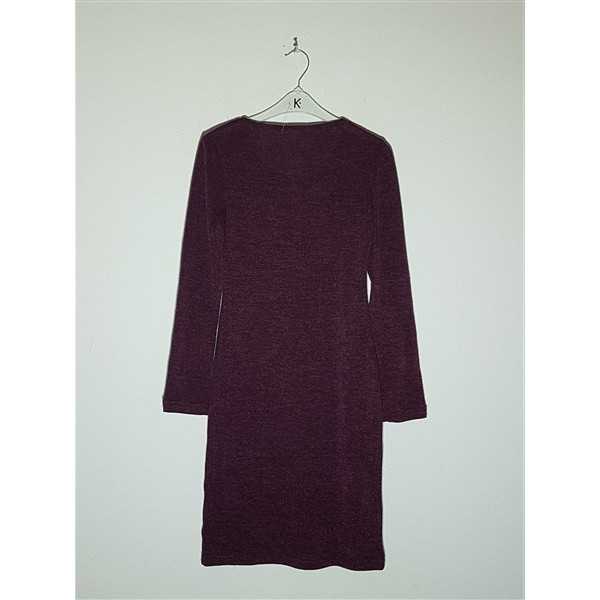 Rochie dama tricotata cu decolteu rotund
