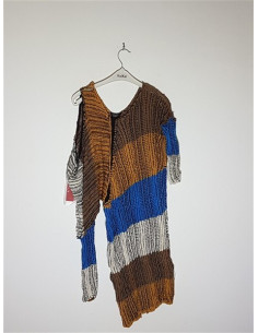 Pulover dama tricotat cu model multicolor STEFANEL