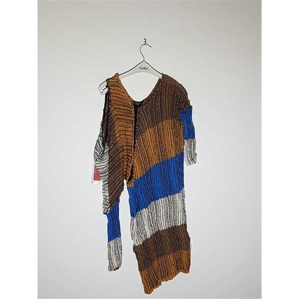 Pulover dama tricotat cu model multicolor STEFANEL