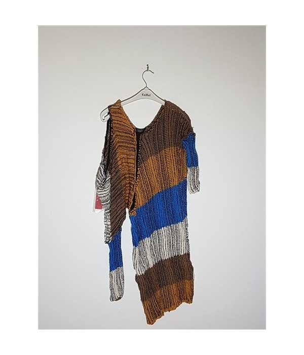 Pulover dama tricotat cu model multicolor STEFANEL