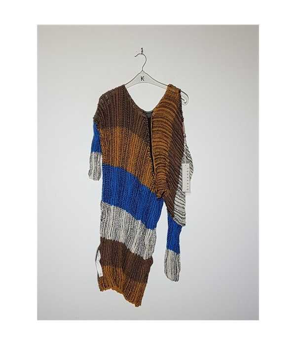 Pulover dama tricotat cu model multicolor STEFANEL