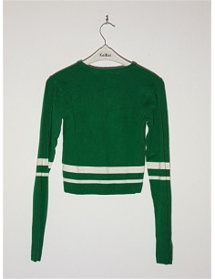 Pulover dama tricotat model scurt in talie Pull&Bear 2