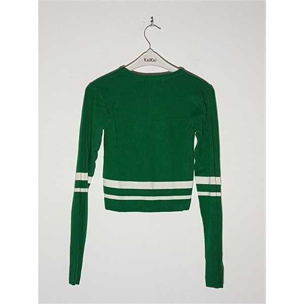 Pulover dama tricotat model scurt in talie Pull&Bear