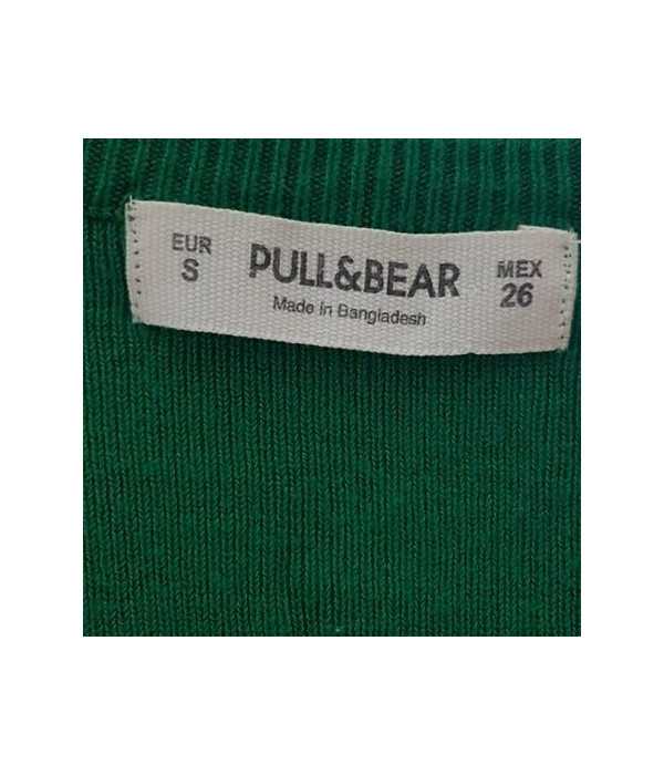 Pulover dama tricotat model scurt in talie Pull&Bear