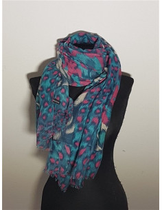 Sal dama pentru toamna cu model multicolor 2