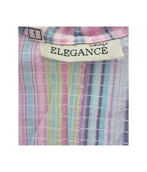Rochie dama cu dungi multicolore ELEGANCE