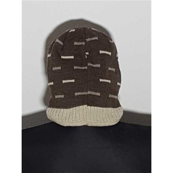 Caciula tricotata de iarna model cu dungulite Snowfall