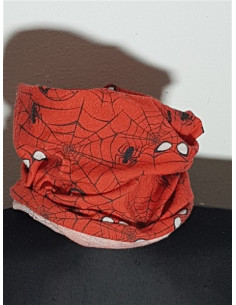 Esarfa circulara cu imprimeu Spiderman