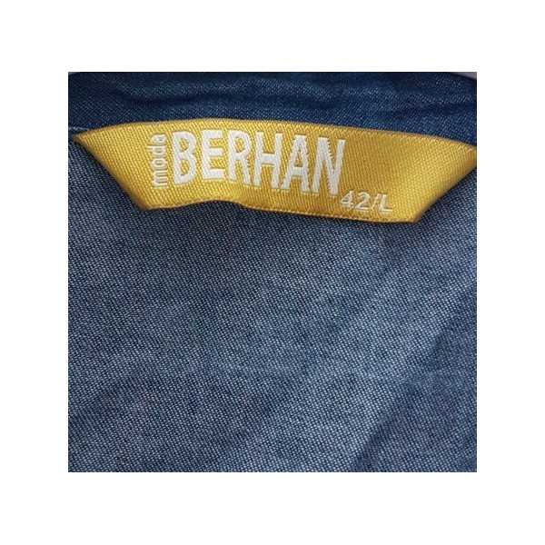 Camasa de blugi cu buzunare model scurt in talie BERHAN