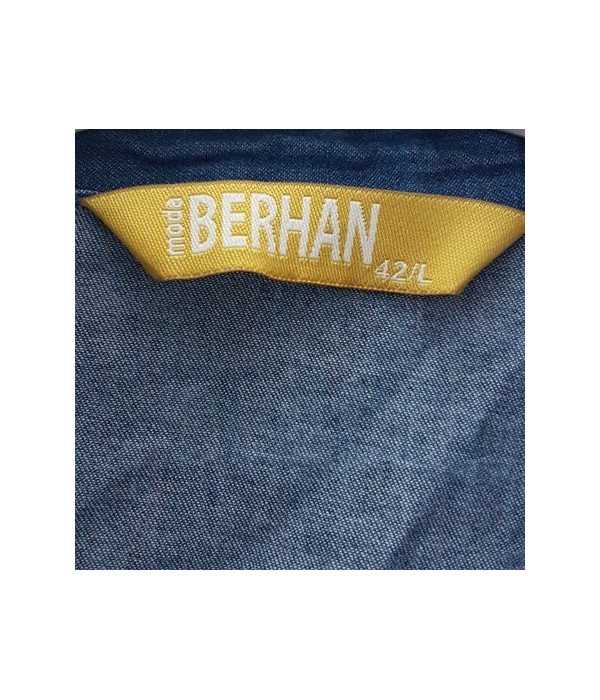 Camasa de blugi cu buzunare model scurt in talie BERHAN