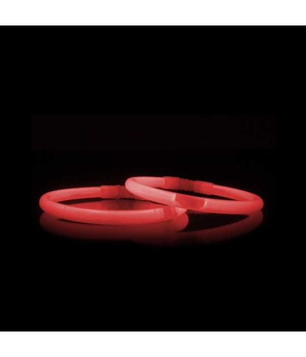 Betisoare bratari luminoase glow sticks rosii set 100 bucati