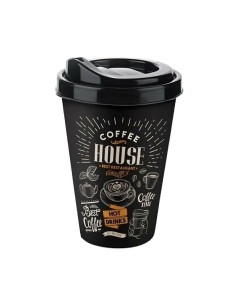 Pahar cafea cu tematica Coffee House 400 ml