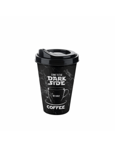 Pahar cafea negru cu model Dark Side 400 ml