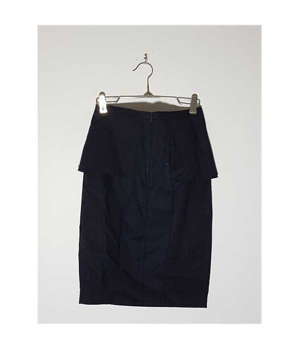 Fusta dama trei sferturi model cu fermoar la spate ZARA BASIC