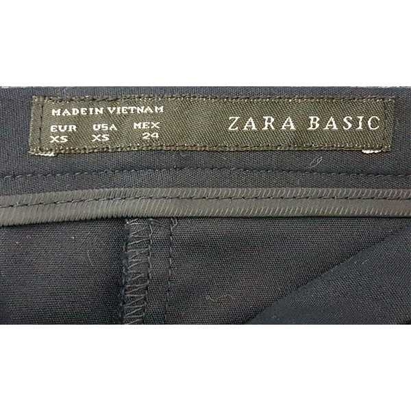 Fusta dama trei sferturi model cu fermoar la spate ZARA BASIC