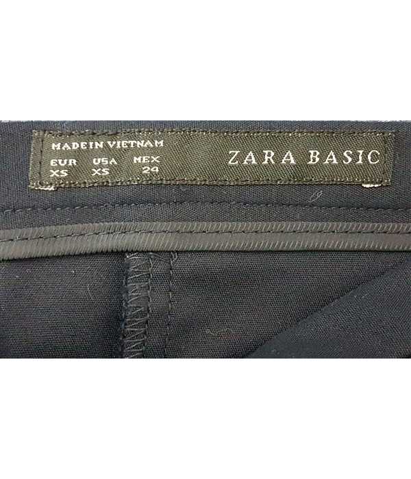 Fusta dama trei sferturi model cu fermoar la spate ZARA BASIC
