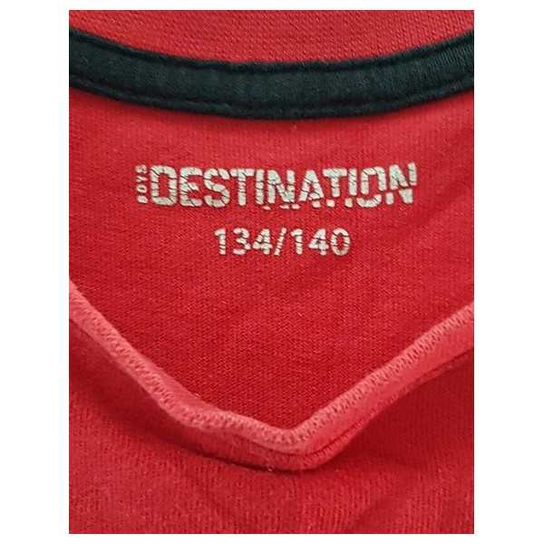 Tricou de vara pentru copii model cu imprimeu grafic DESTINATION