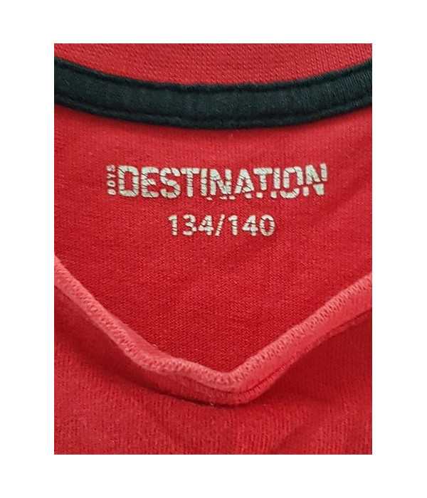 Tricou de vara pentru copii model cu imprimeu grafic DESTINATION