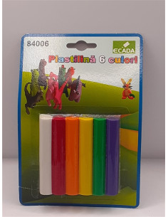 Plastilina 6 culori Ecada