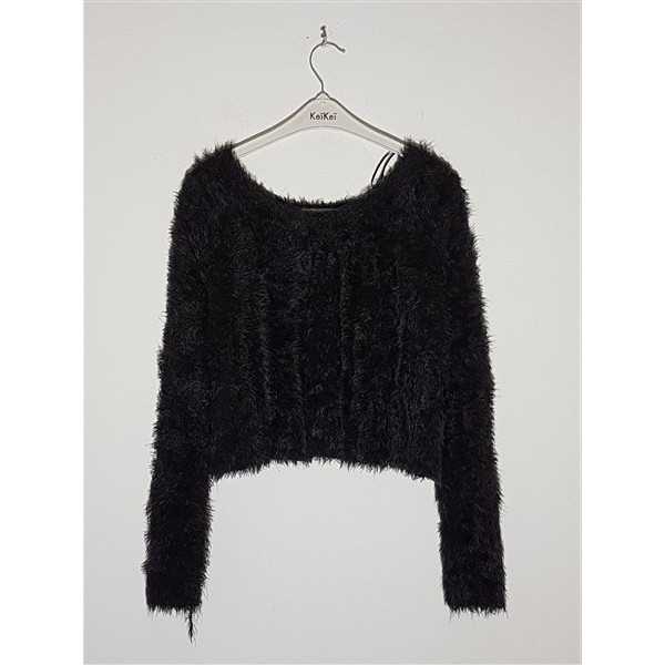 Cardigan pufos model cu un nasturel H&M