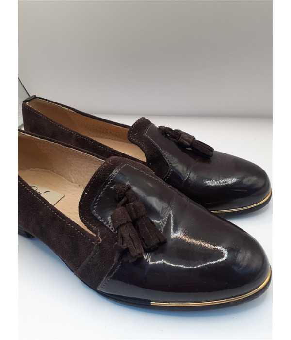 Pantofi pentru fetite culoare maro marime 35